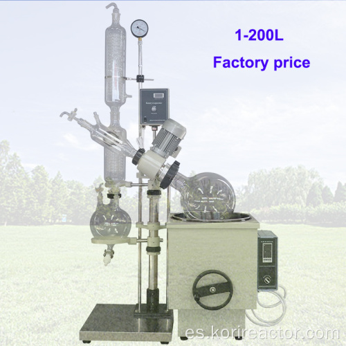 Destilación extractiva del evaporador rotatorio del vacío del vidrio del laboratorio